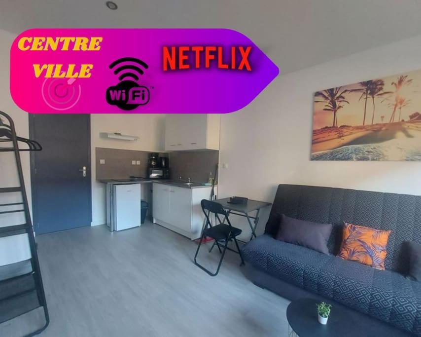 Super Studio Tout Equipe Wifi 2Pers Saint-Quentin  Extérieur photo